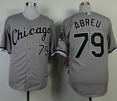 White Sox #79 Jose Abreu Grey Cool Base Stitched MLB Jerseys - Click Image to Close